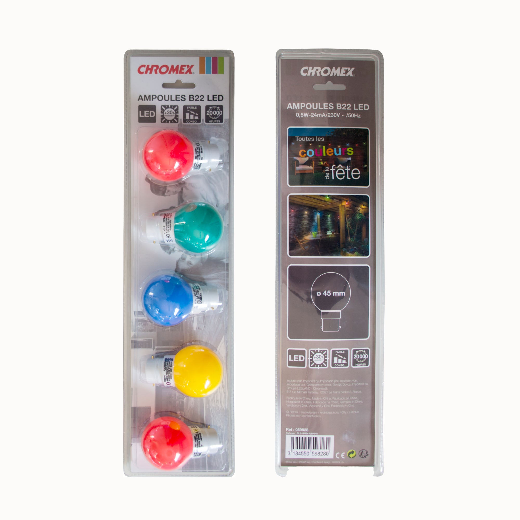 Pack de 5 ampoules B22